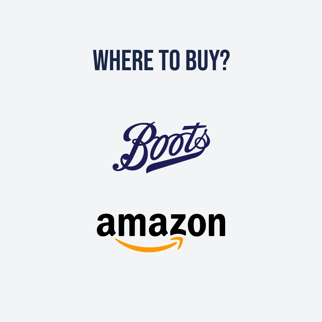 Where to buy - Boots and amazon